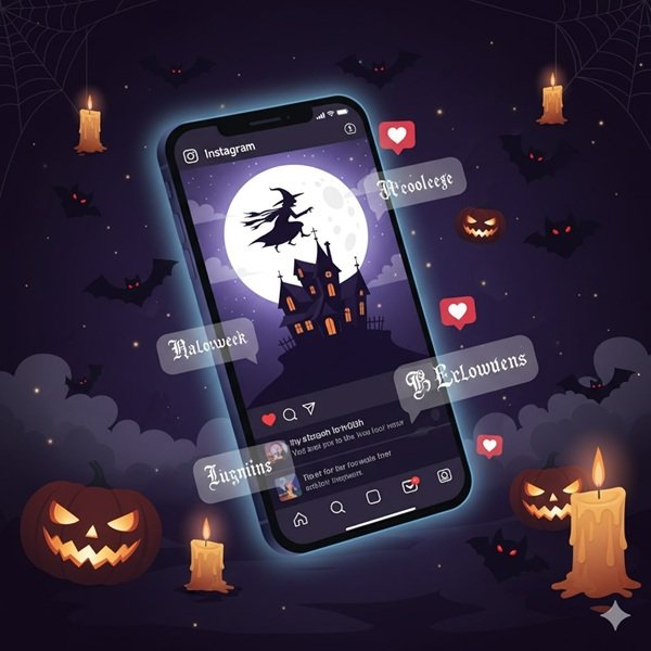 spooky Halloween Instagram captions